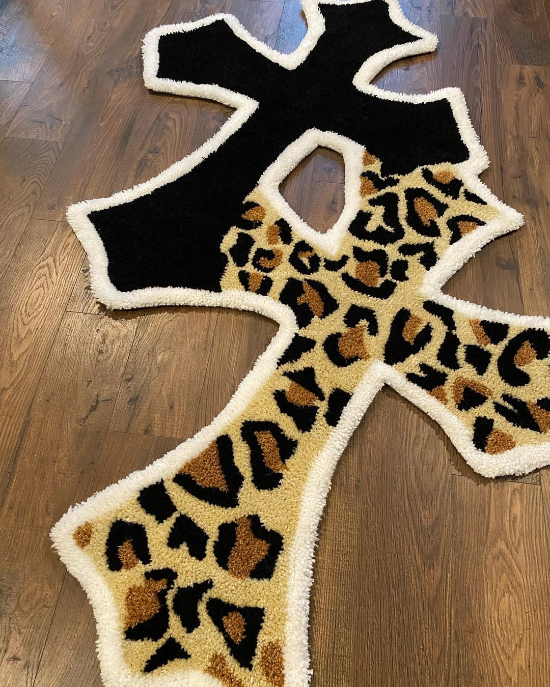 Chrome Hearts Cross Logo-Inspired Tufted Rug