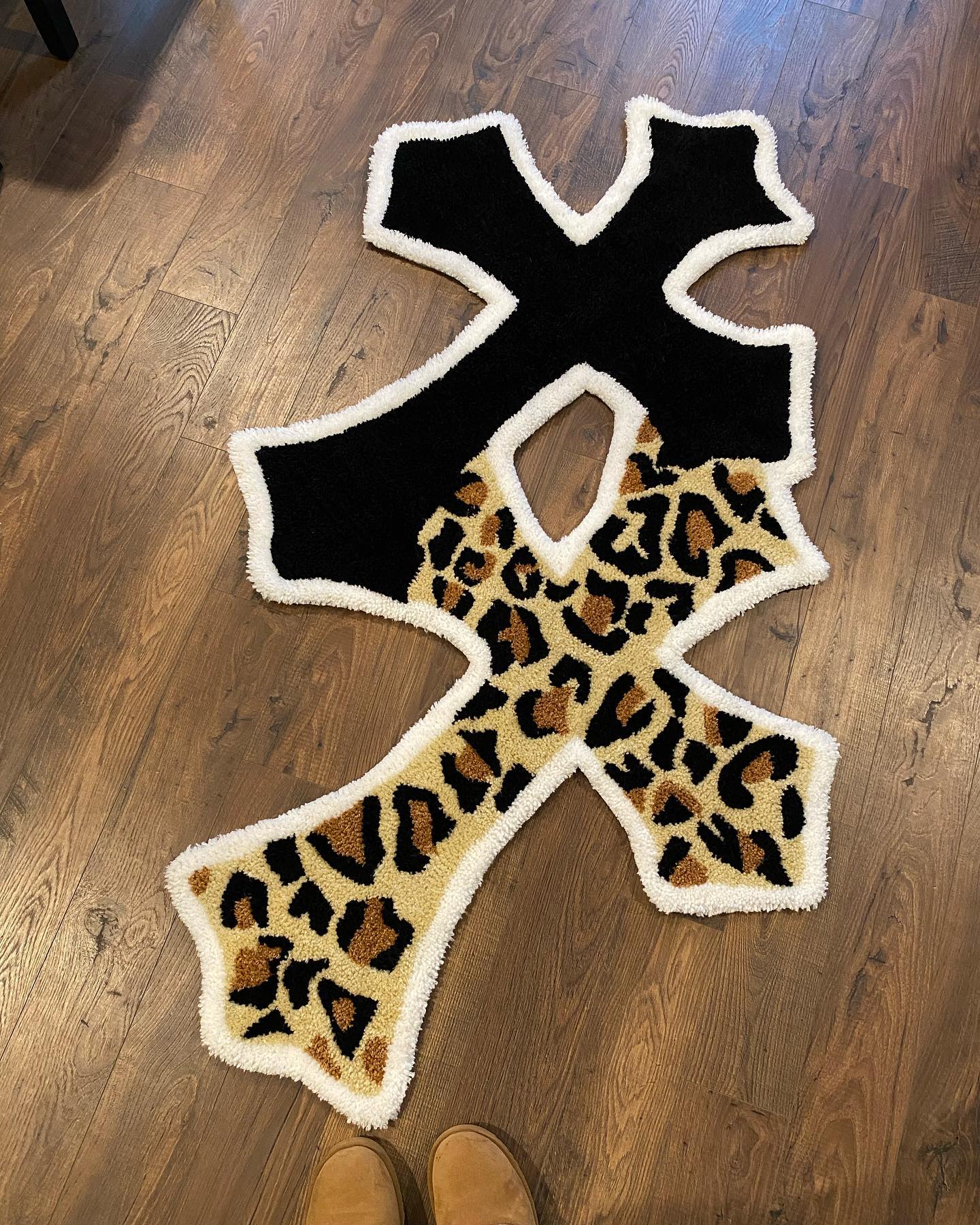Chrome Hearts Cross Logo-Inspired Tufted Rug