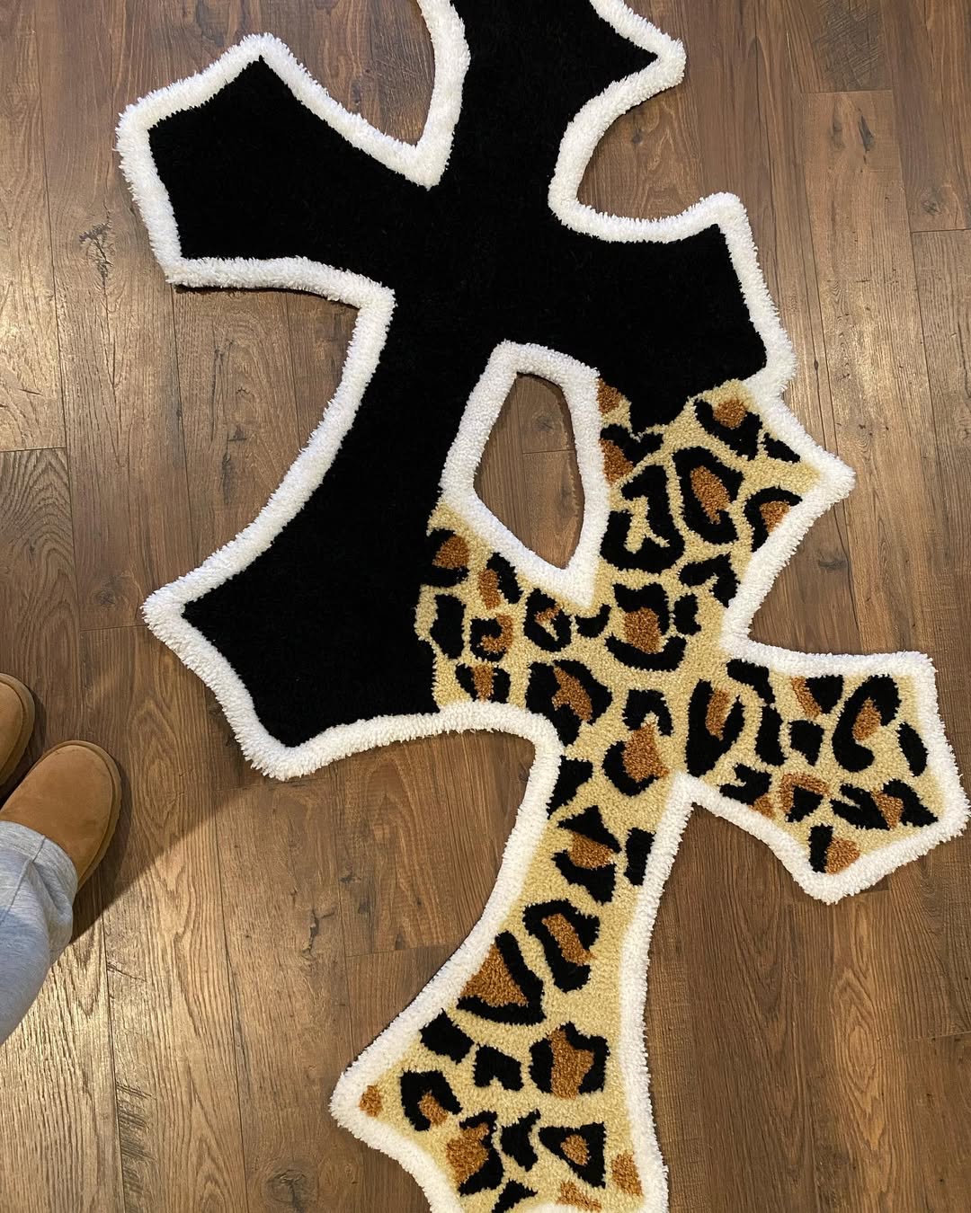 Chrome Hearts Cross Logo-Inspired Tufted Rug