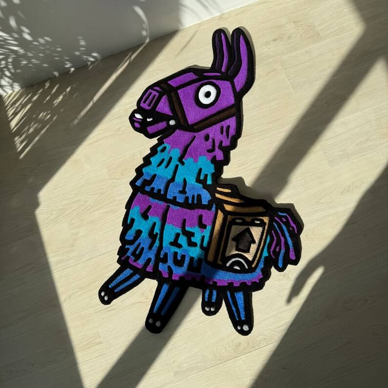 Fortnite Llama Tufted Rug