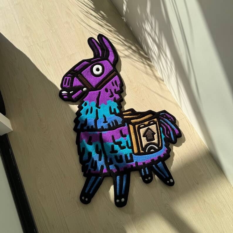Fortnite Llama Tufted Rug