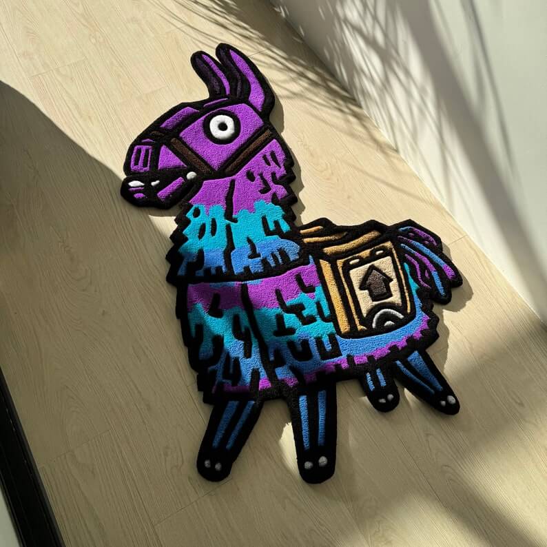 Fortnite Llama Tufted Rug