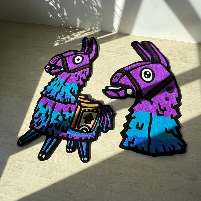Fortnite Llama Tufted Rug
