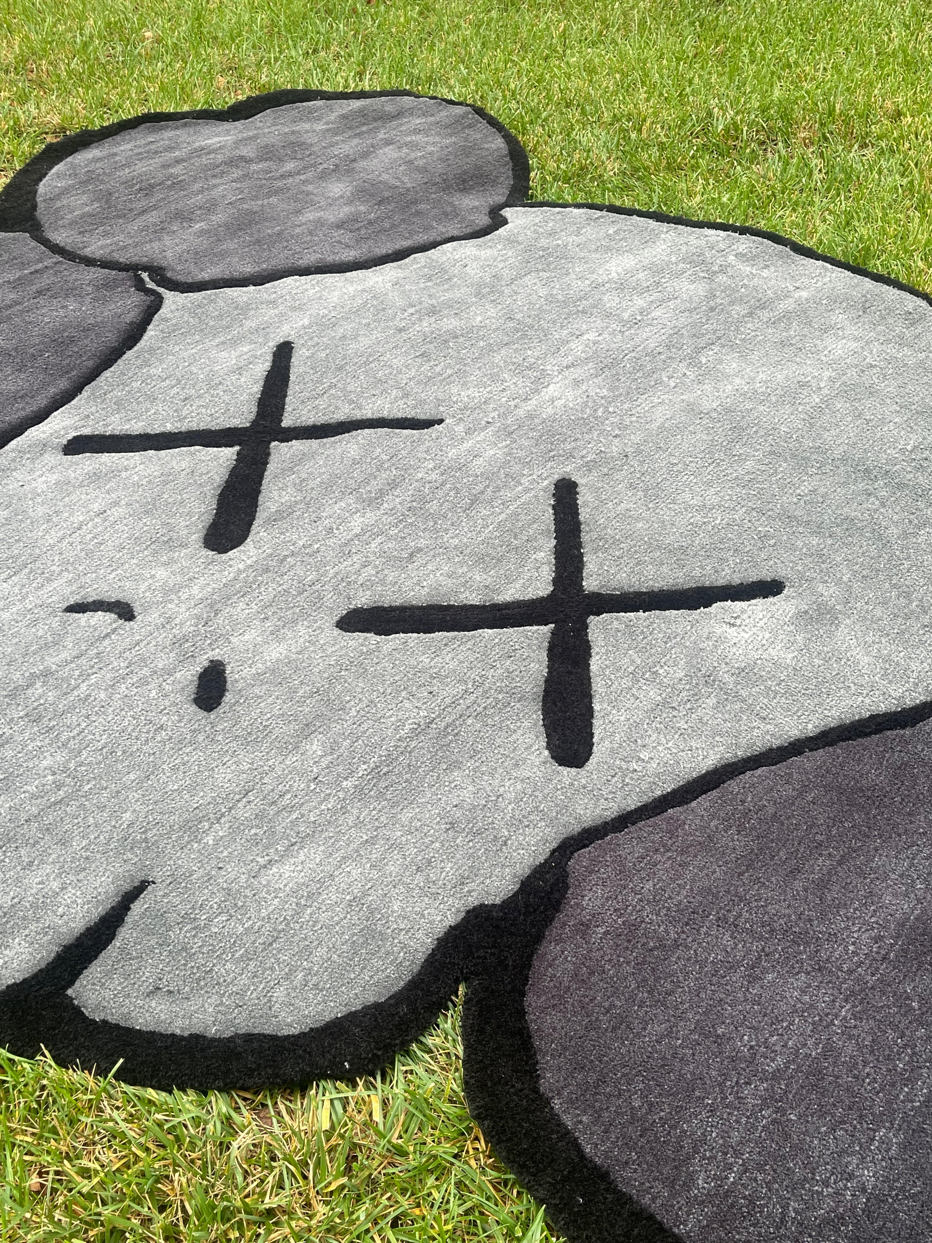 Grey Kaws Area Rug