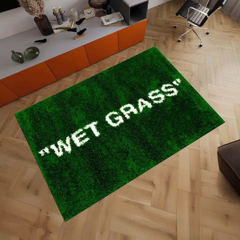 "Wet Grass" Custom Tufted Rug