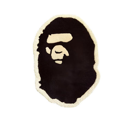 BAPE-Inspired Ape Head Custom Tufted Rug