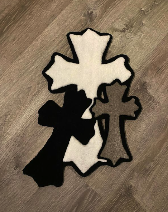 Chrome Hearts-Inspired Custom Tufted Rug 3