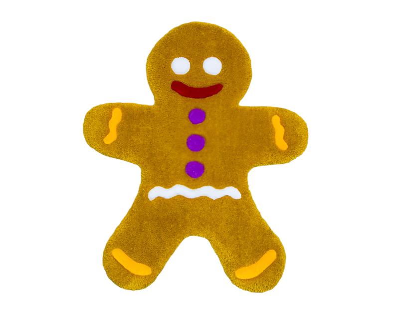 Custom Gingerbread Man Tufted Rug 1