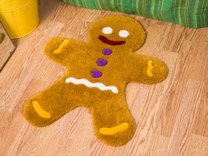 Custom Gingerbread Man Tufted Rug 2