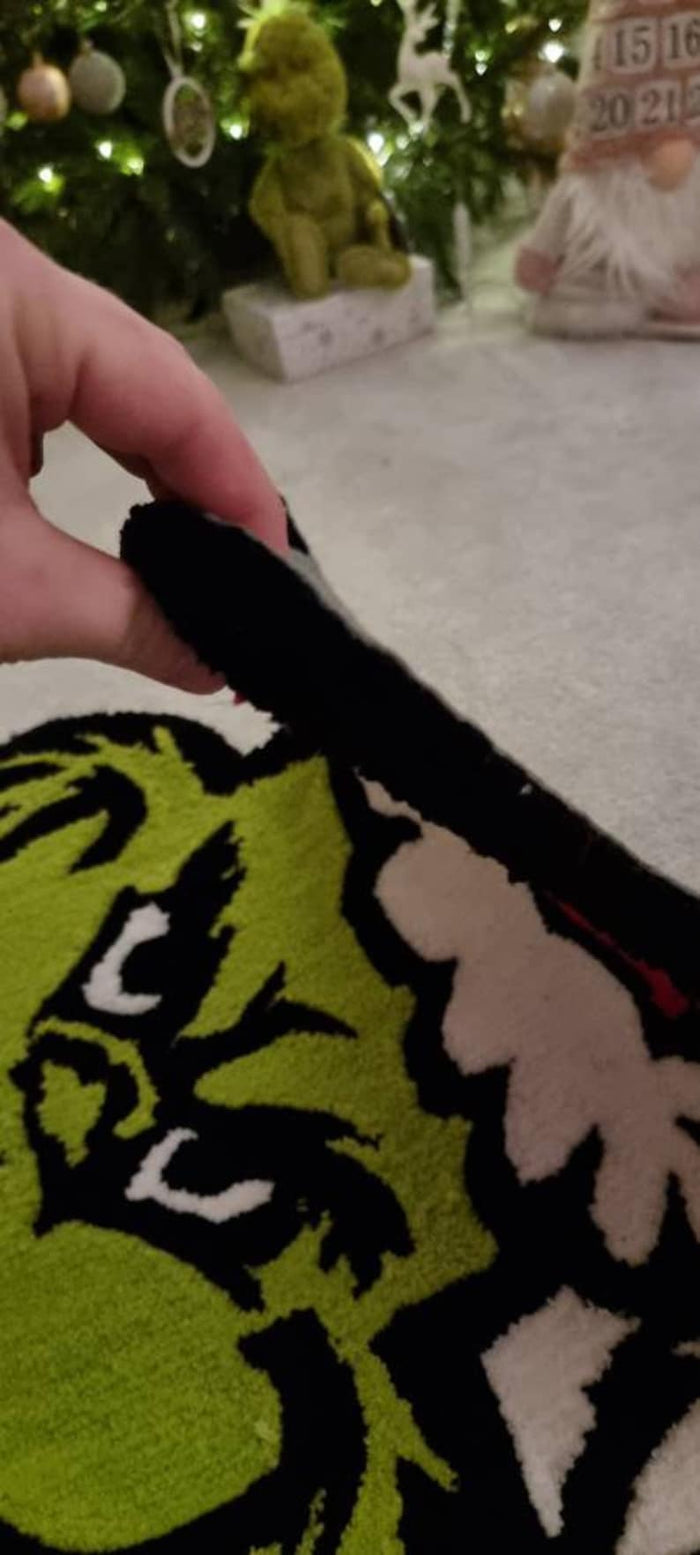 Order Grinch Christmas Custom Tufted Rug – Holiday Carpet In Any Size