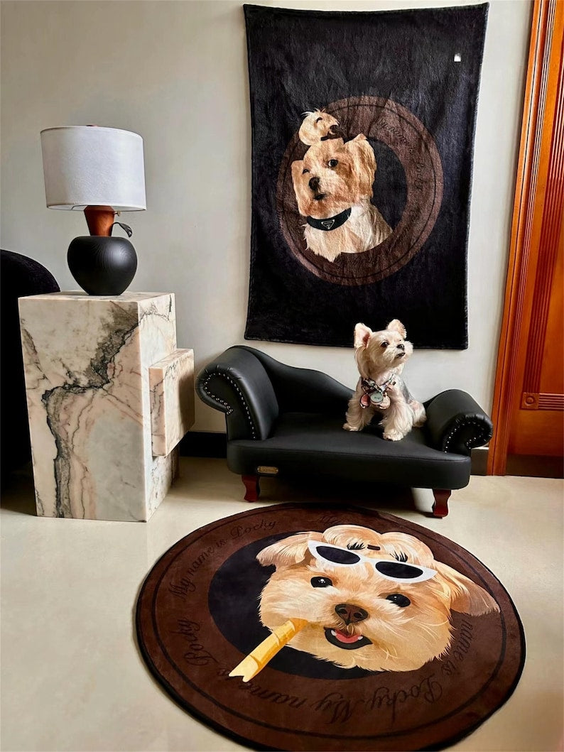 Custom Pet Round Rug 3