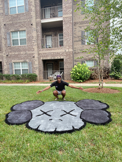 Grey Kaws Area Rug