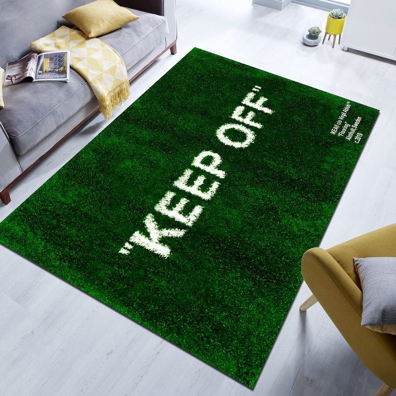 Off White Inspired Keep Off Custom Tufted Rug Carpet In Any Color