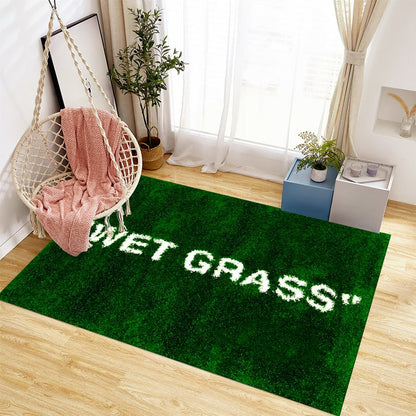 "Wet Grass" Custom Tufted Rug 2