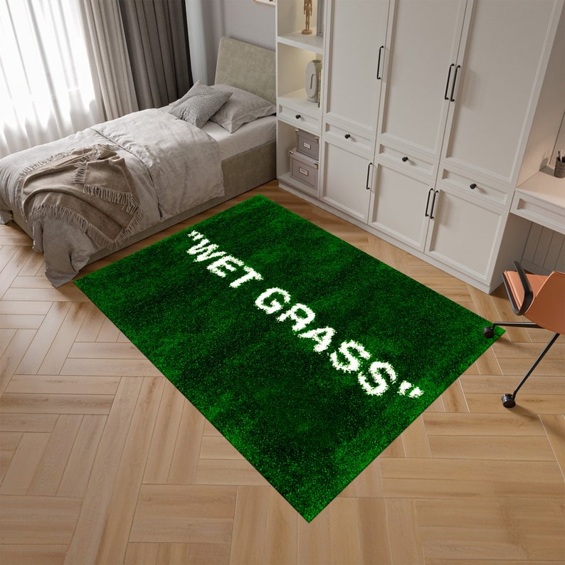 "Wet Grass" Custom Tufted Rug 3