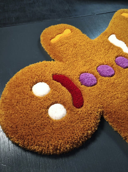 Gingerbread Man Custom Tufted Rug