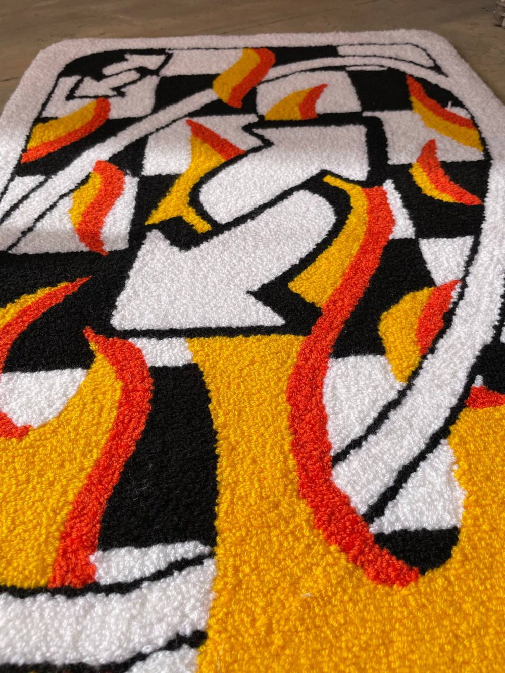 Uno Reverse Card Rug | Custom Tufted Carpet