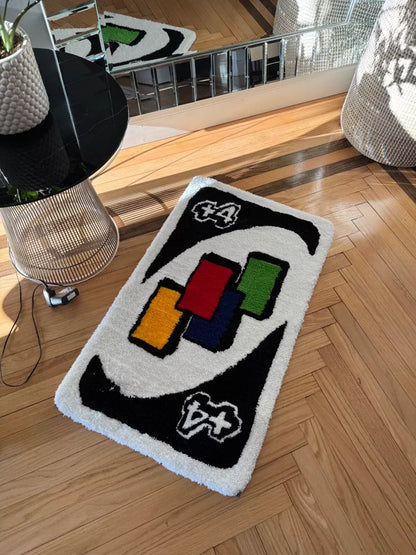 Uno Card Inspired Rug