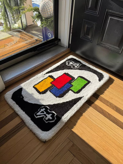 Uno Card Inspired Rug