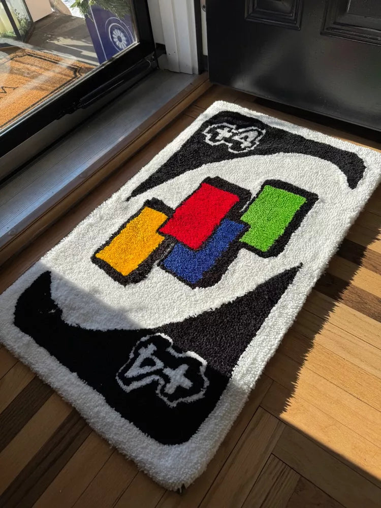 Uno Card Inspired Rug