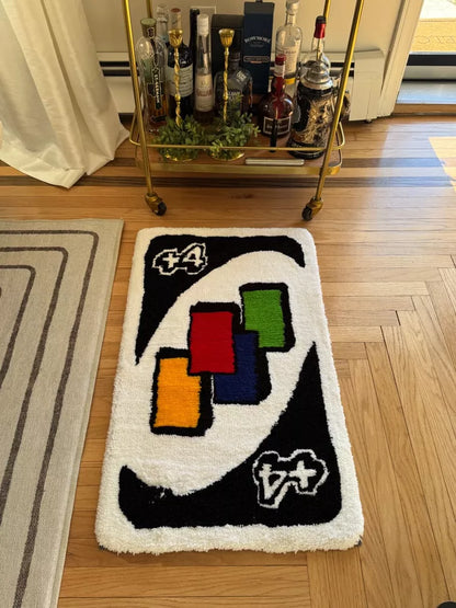 Uno Card Inspired Rug