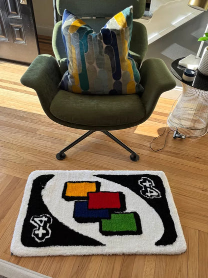 Uno Card Inspired Rug