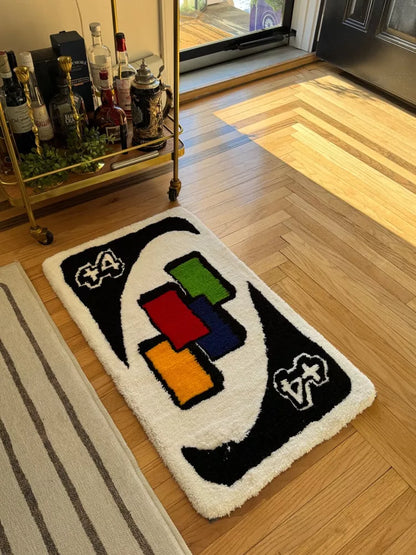 Uno Card Inspired Rug