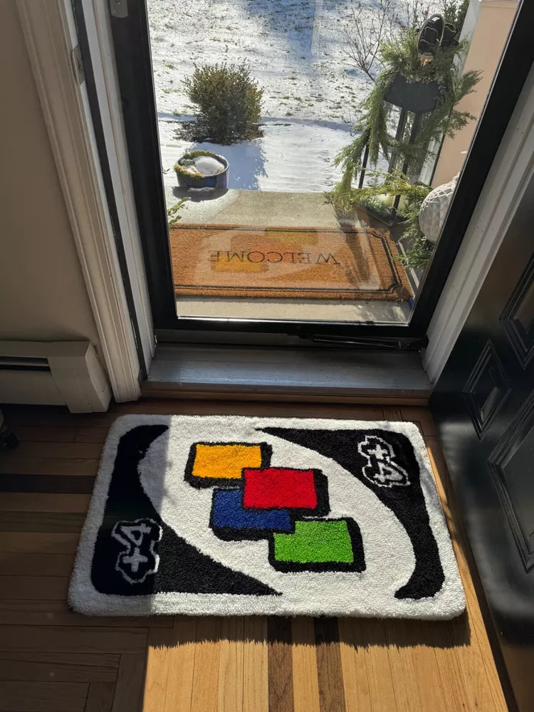 Uno Card Inspired Rug