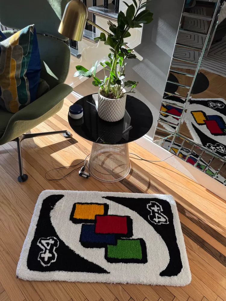 Uno Card Inspired Rug